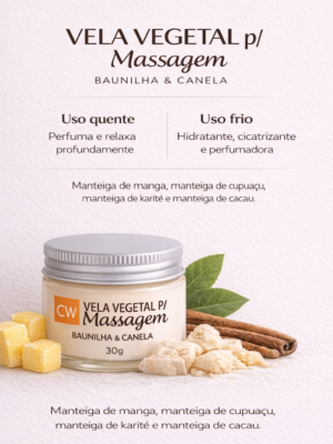 Vela Vegetal para Massagem 30g